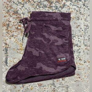 TAPOUT WWE athletic shorts size Small purple camo women’s